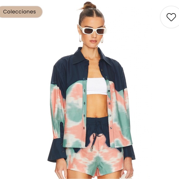 Jonathan simkhai standard oversized shirt avila - Picture 2 of 6